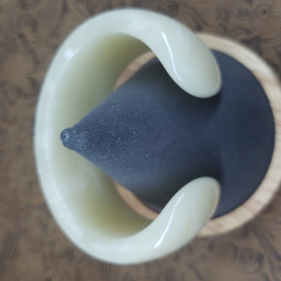 Vintage Super Chunky Lucite Faux Agate Cuff Bracelet - Picture 4 of 7